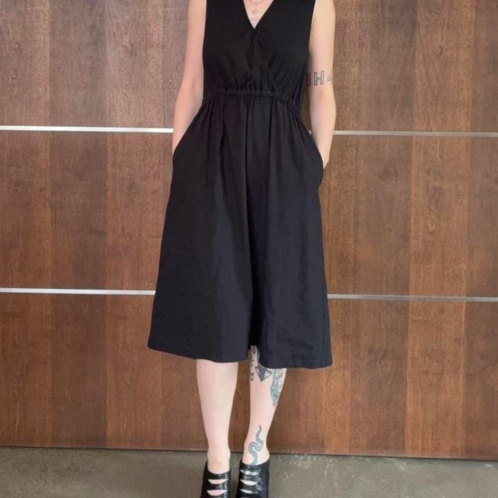 Nordstrom Black Midi Dress